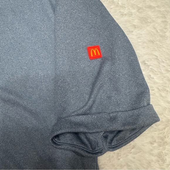 McDonald’s Apparel Collection Unisex Gray Half Zip Short Sleeve Shirt Size M - Picture 5 of 6